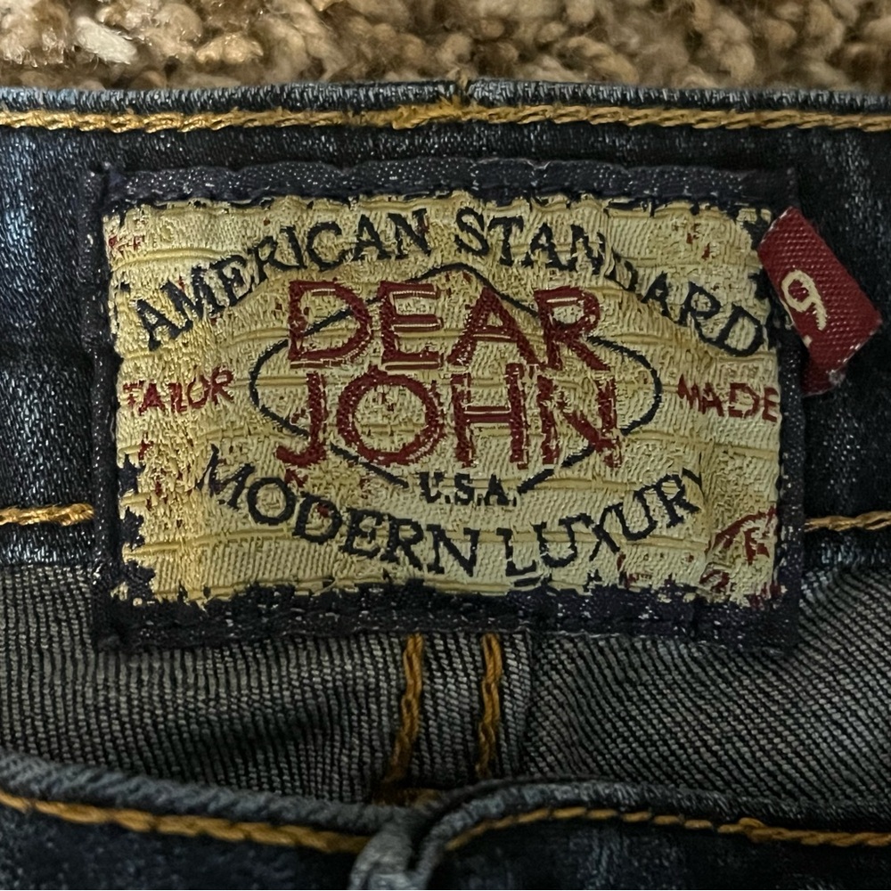 Dear John Dark Blue Straight Leg Jeans Size 29 - Picture 4 of 11
